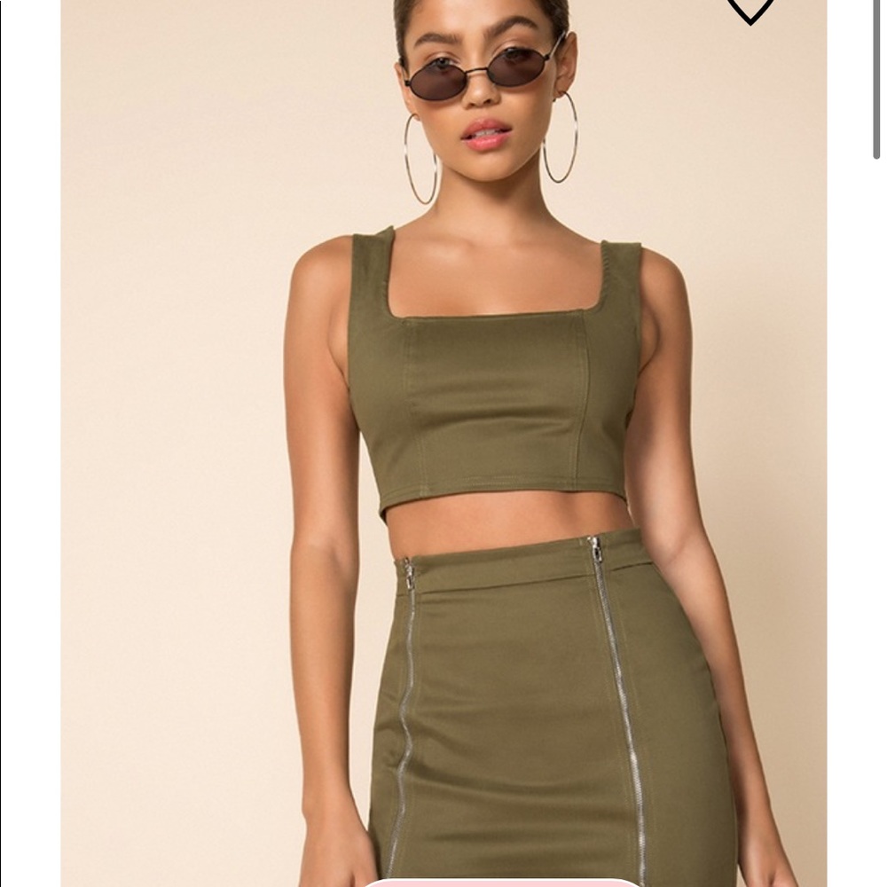 Super down skirt set